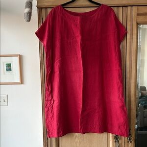 bryn Walker Rich Red Linen dress or tunic